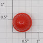 Lionel RW-27 Translucent Orange/Red Jewel Lens Cap - Fits RW, VW, ZW