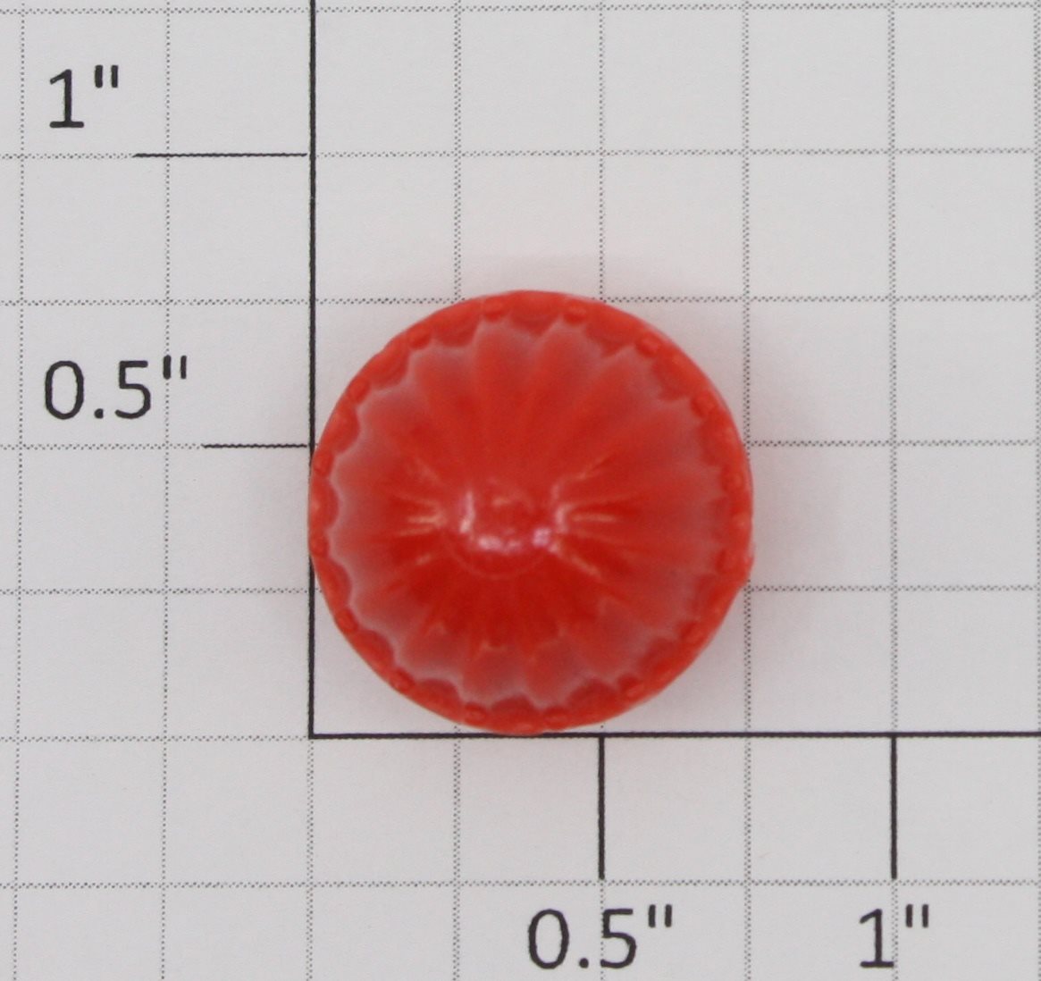 Lionel RW-27 Translucent Orange/Red Jewel Lens Cap - Fits RW, VW, ZW