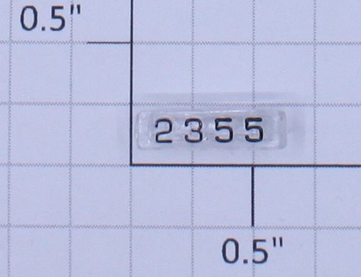 Lionel 18192-53 Western Pacific Right Hand Number Board #2355
