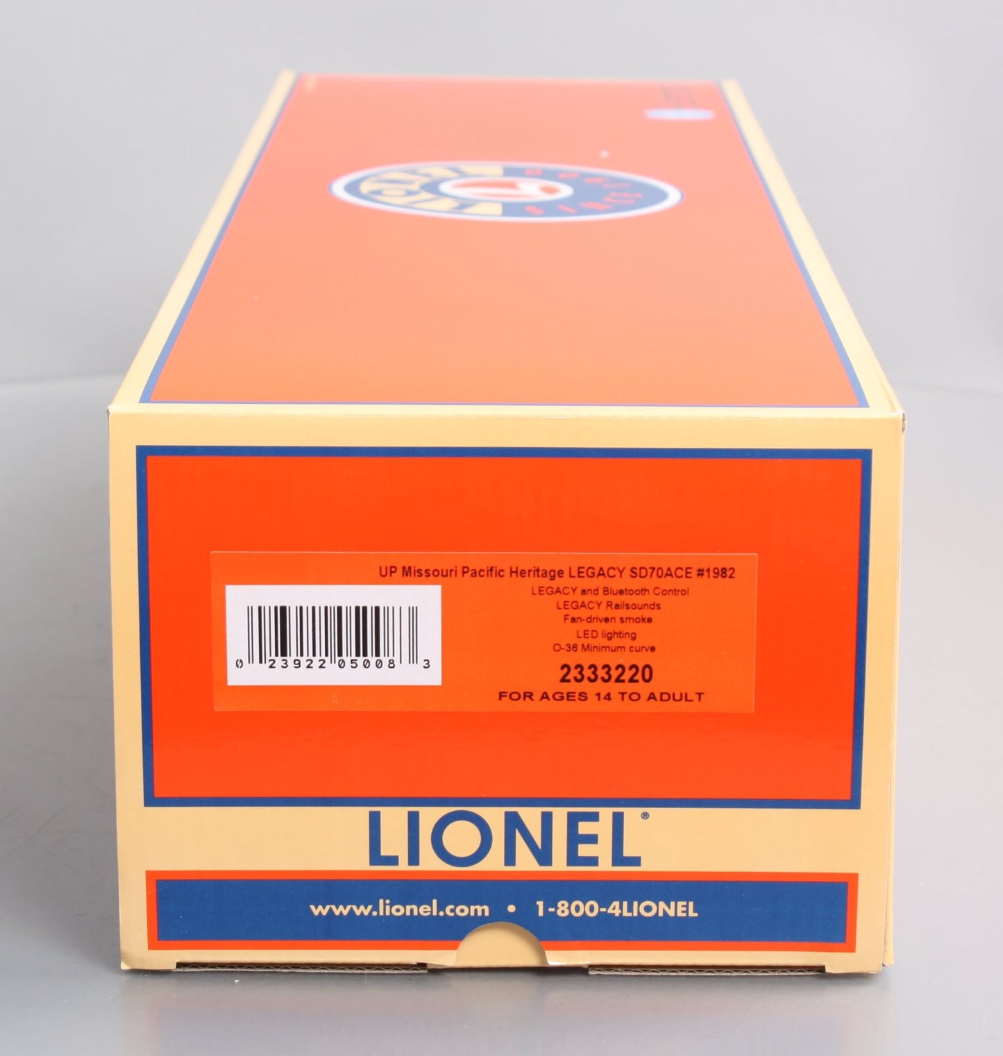 Lionel 2333220 O BTO UP MP Heritage Legacy SD70ACE Diesel Locomotive #1988