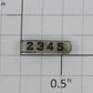 Lionel 2345-6 Right Hand Clear Marker Lens/Number Board with Black Lettering