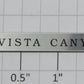 Lionel 39140-20 Santa Fe Observation Car "Vista Canyon" Adhesive Nameplate