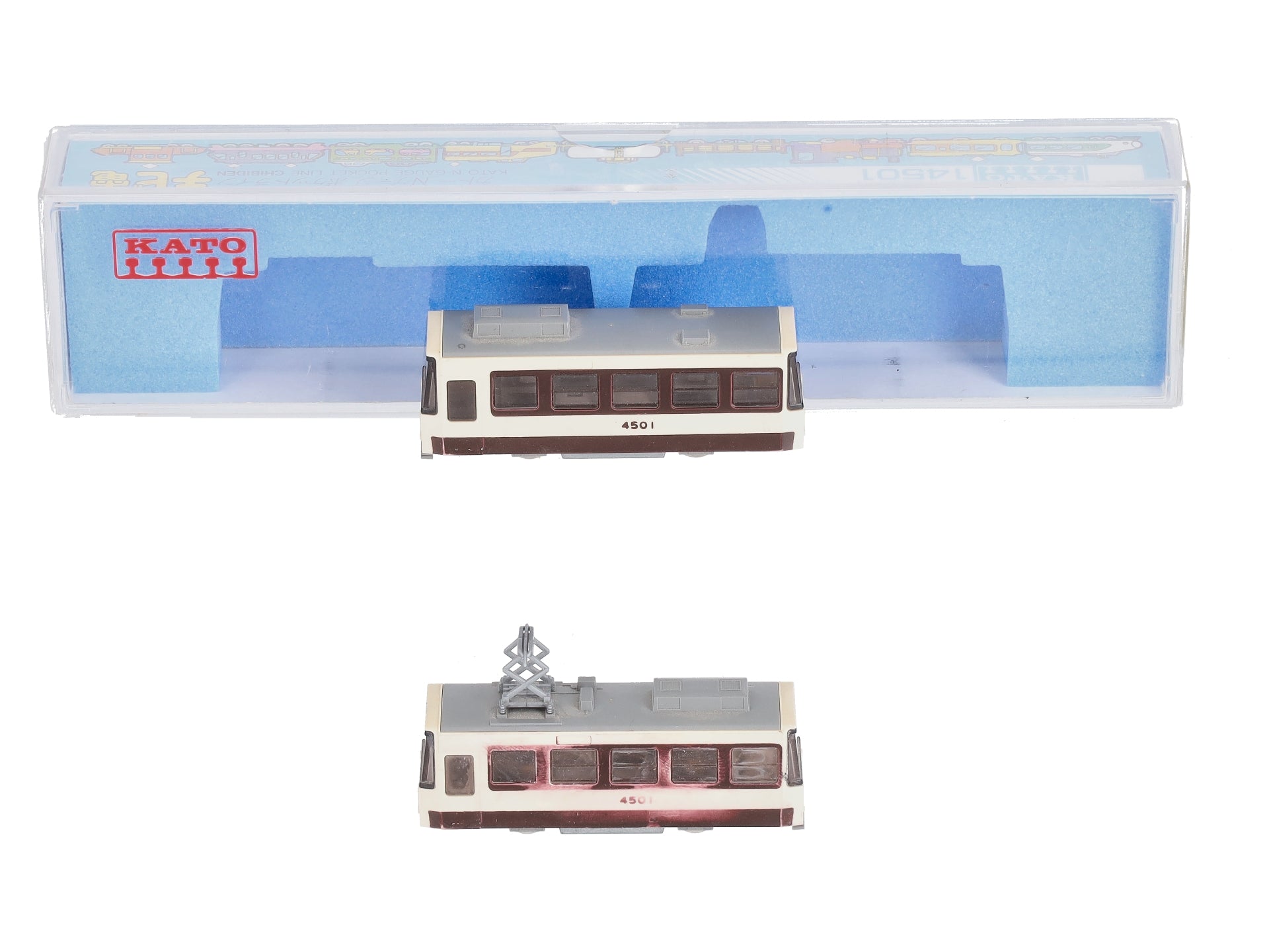 Kato 14501 N Scale Assorted Colors Pocket Line Chibiden Dual Car Tram # 4501
