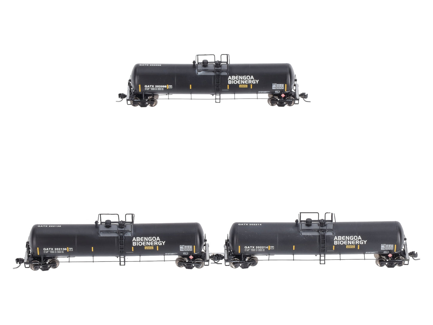 Athearn 24489 N Abengoa 30,000-Gallon Ethanol Tank #1 (3)