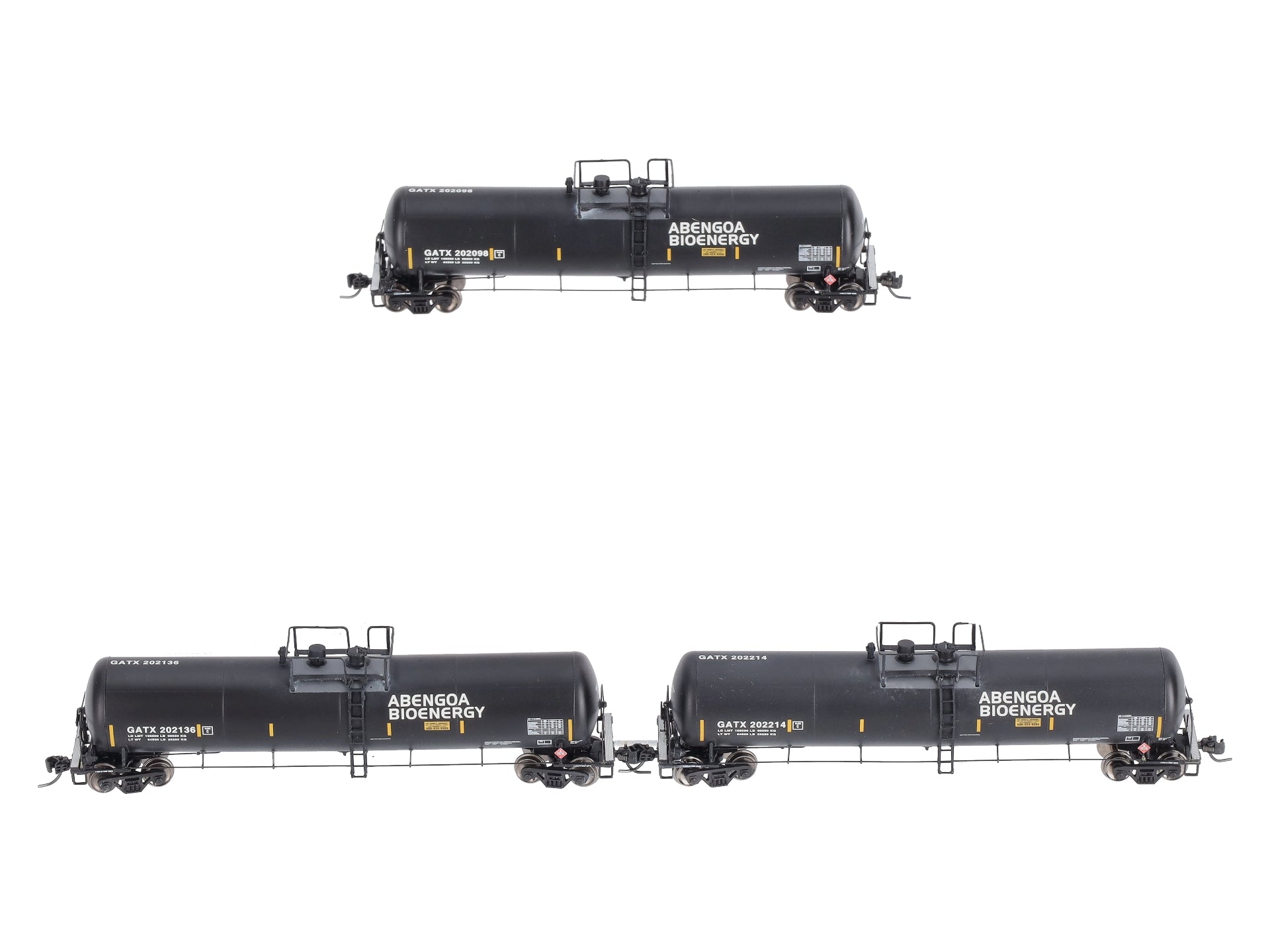 Athearn 24489 N Abengoa 30,000-Gallon Ethanol Tank #1 (3)