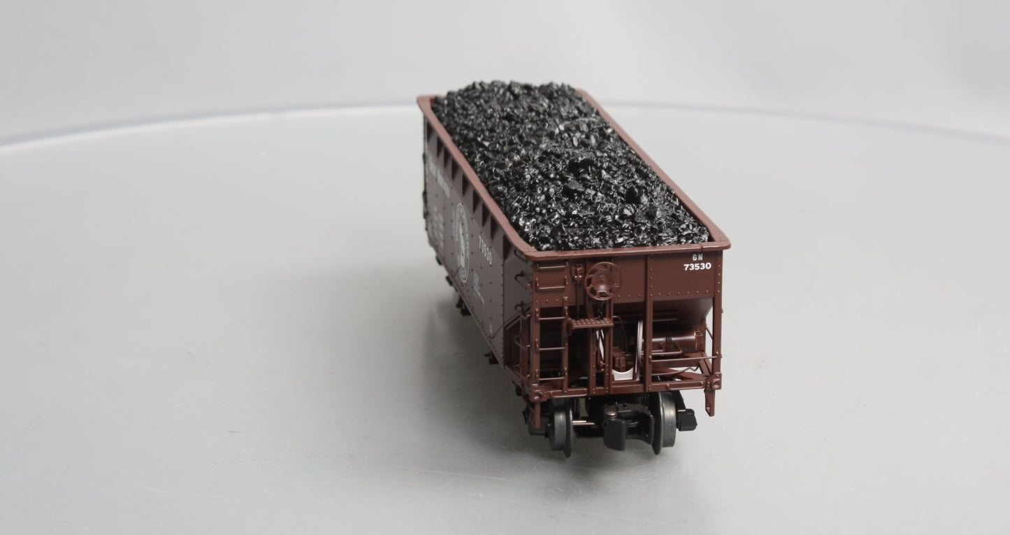 Lionel 6-17041 O Gauge Great Norhern Die-Cast Offset 2-Bay Hopper w/ Load #73530