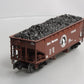 Lionel 6-17041 O Gauge Great Norhern Die-Cast Offset 2-Bay Hopper w/ Load #73530