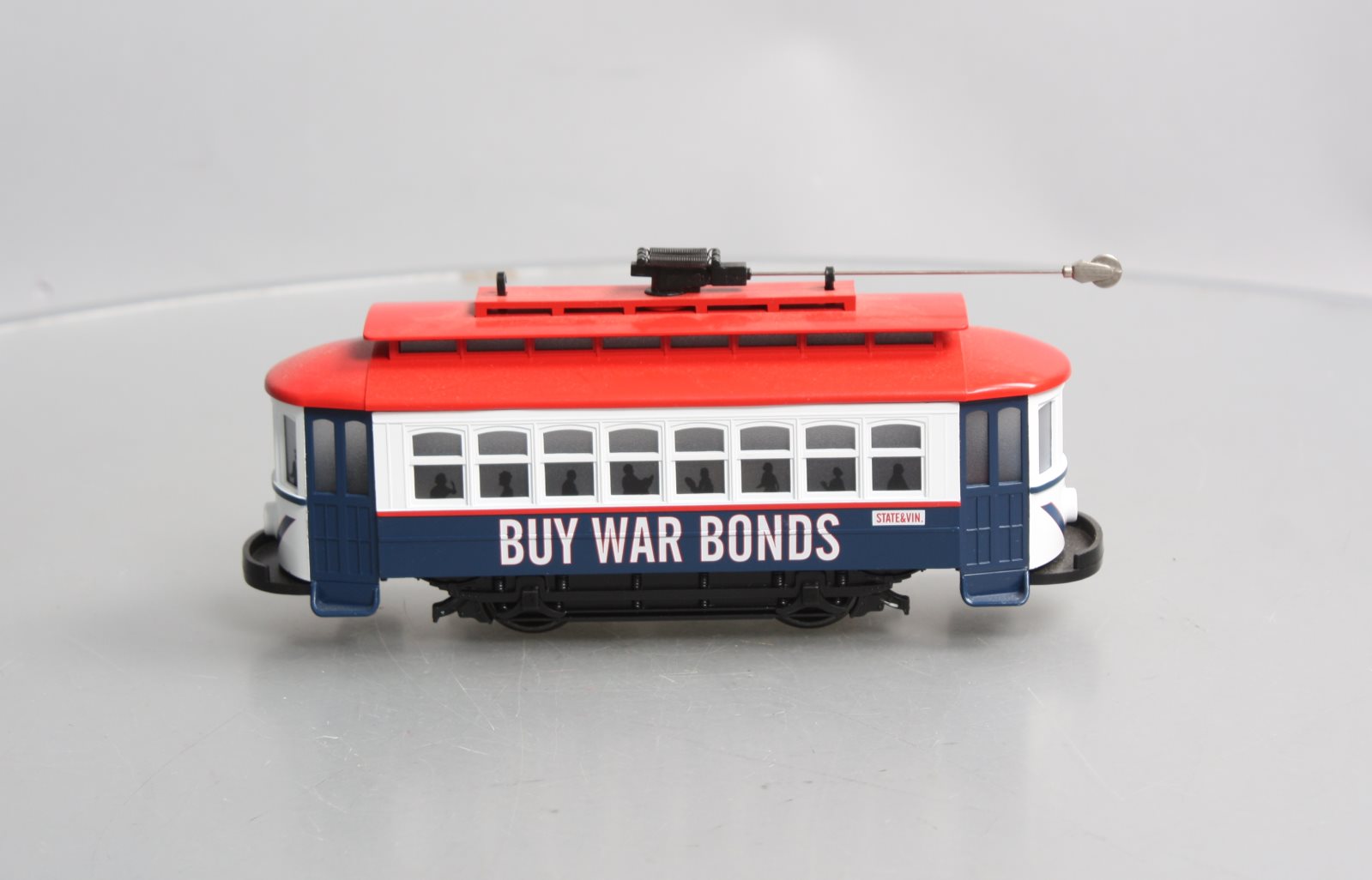 MTH 30-2582 O Scale Buy War Bonds Bump-N-Go Trolley LN/Box