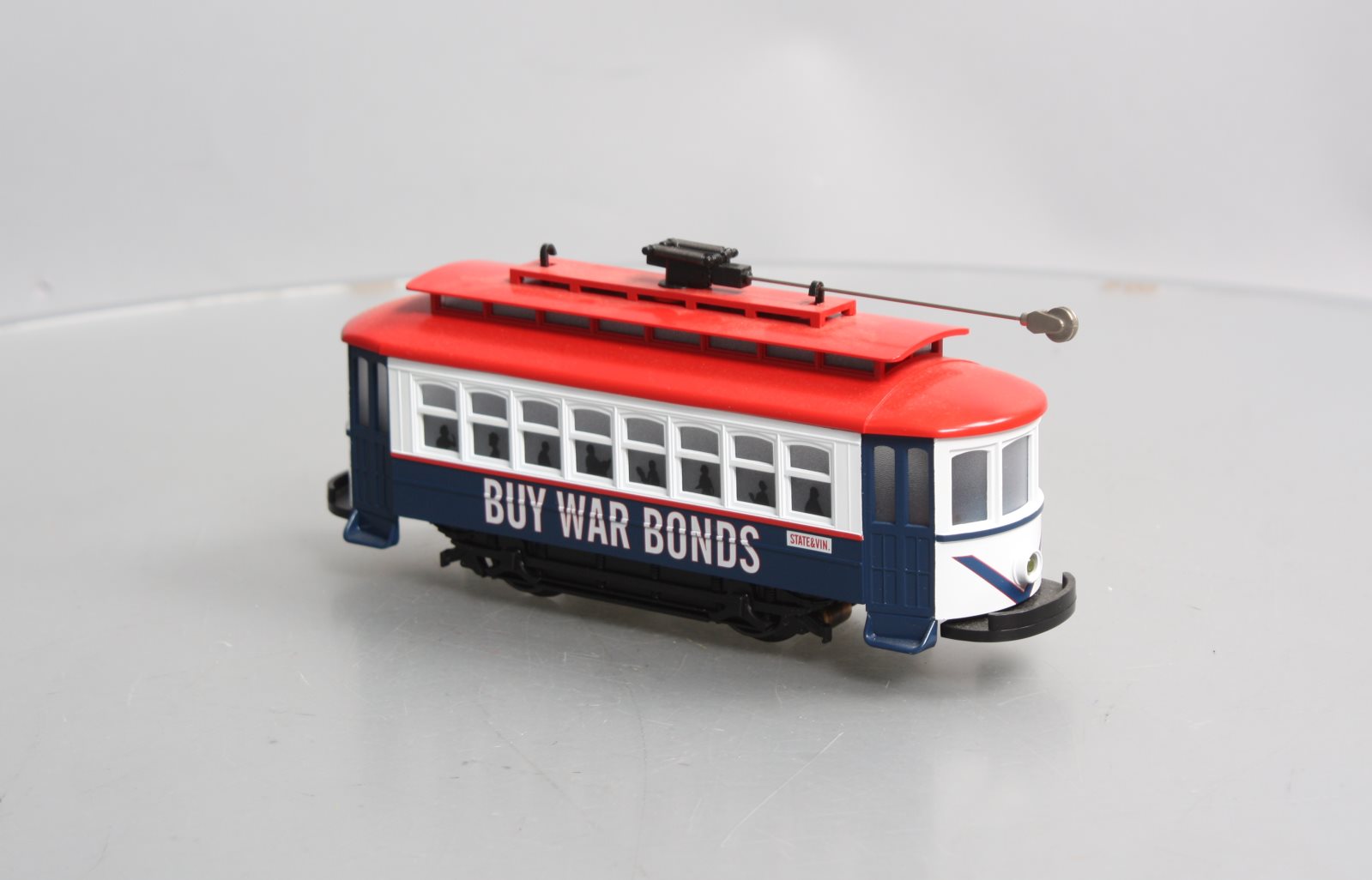 MTH 30-2582 O Scale Buy War Bonds Bump-N-Go Trolley LN/Box