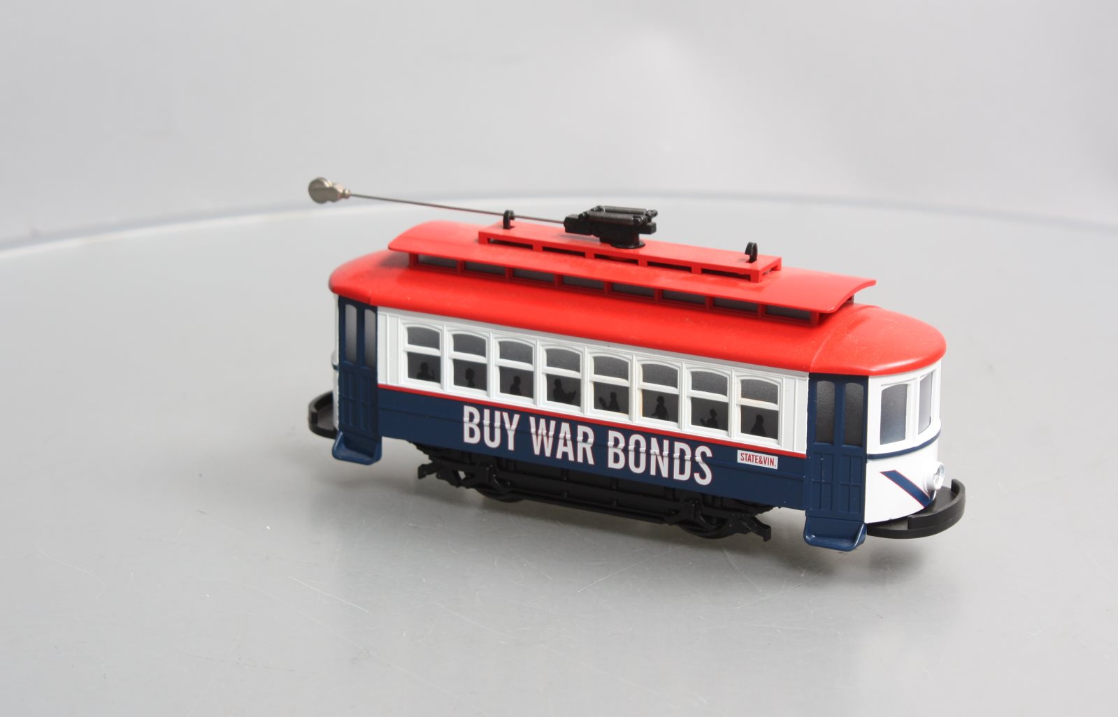 MTH 30-2582 O Scale Buy War Bonds Bump-N-Go Trolley LN/Box