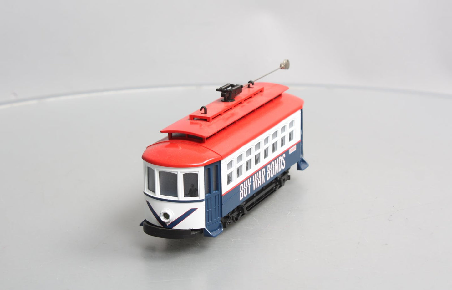 MTH 30-2582 O Scale Buy War Bonds Bump-N-Go Trolley LN/Box