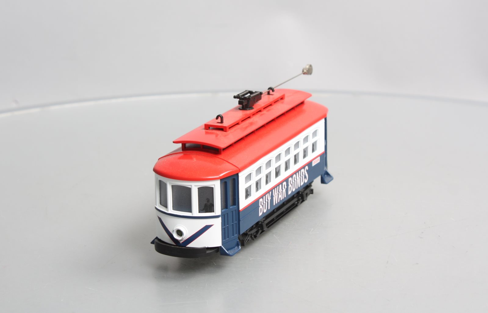 MTH 30-2582 O Scale Buy War Bonds Bump-N-Go Trolley LN/Box