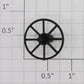Lionel 622-10 Black Radio Wheel
