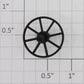 Lionel 622-10 Black Radio Wheel