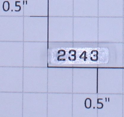 Lionel 8128-43 Right Hand Marker Lens/Number Board