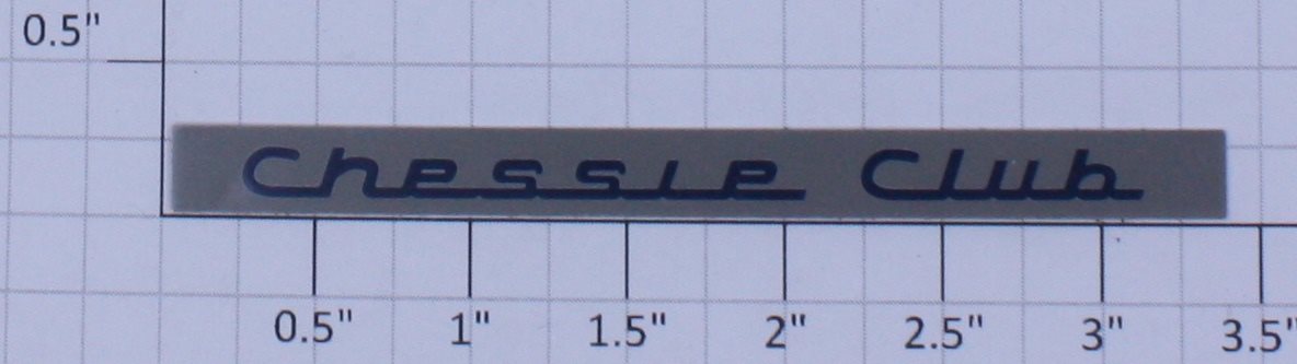 Lionel 19148-20 Chessie Club Nameplate