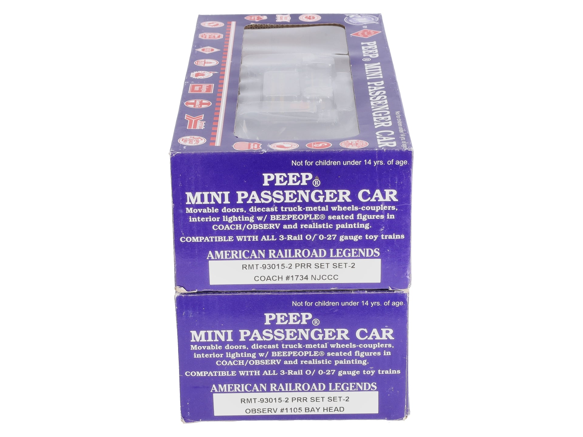 RMT 93015-2 Pennsylvania PEEP Observation/Coach Passenger Set #1105/1734