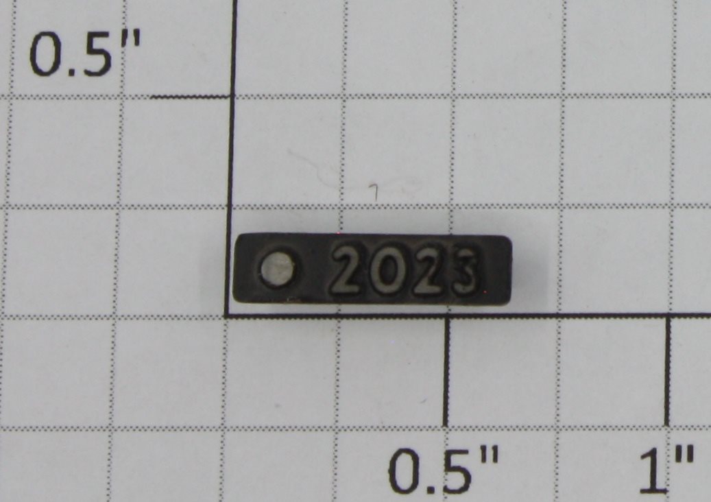 Lionel 2023-10 Left Hand Black Painted Raised Number Marker Lens