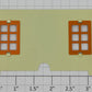 Lionel 313-95 Bascule Bridge House Outer Wall with Half-Moon Cut Out