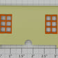 Lionel 313-95 Bascule Bridge House Outer Wall with Half-Moon Cut Out