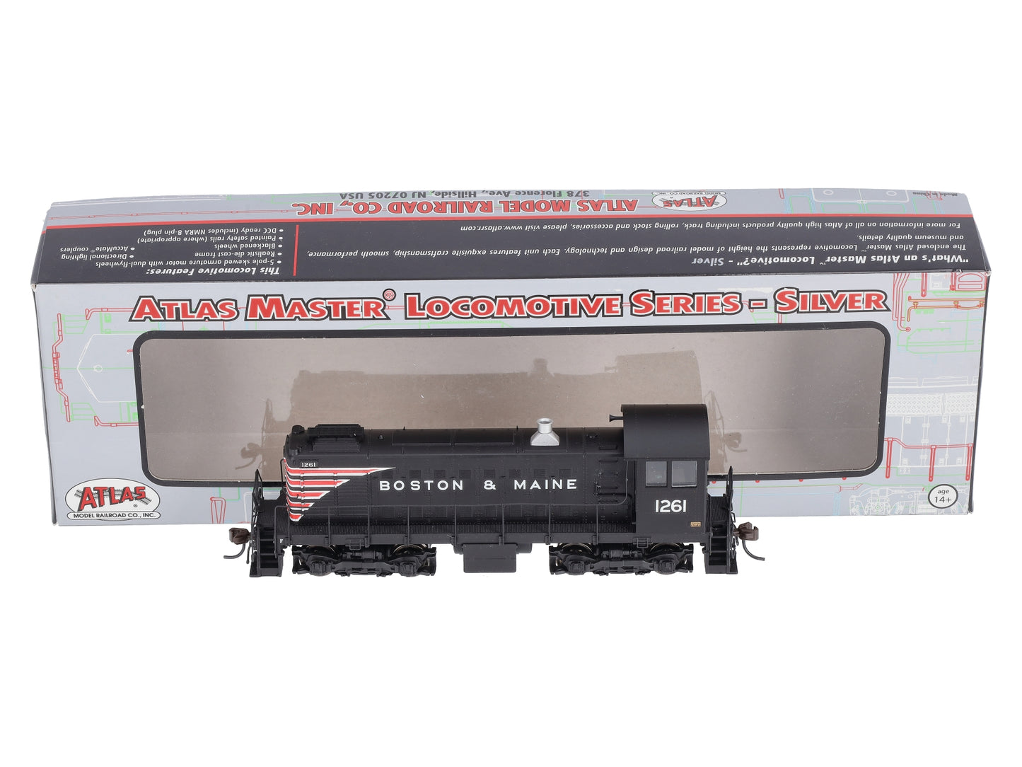 Atlas 10001465 HO Boston & Maine Alco S-2 Diesel Locomotive #1261