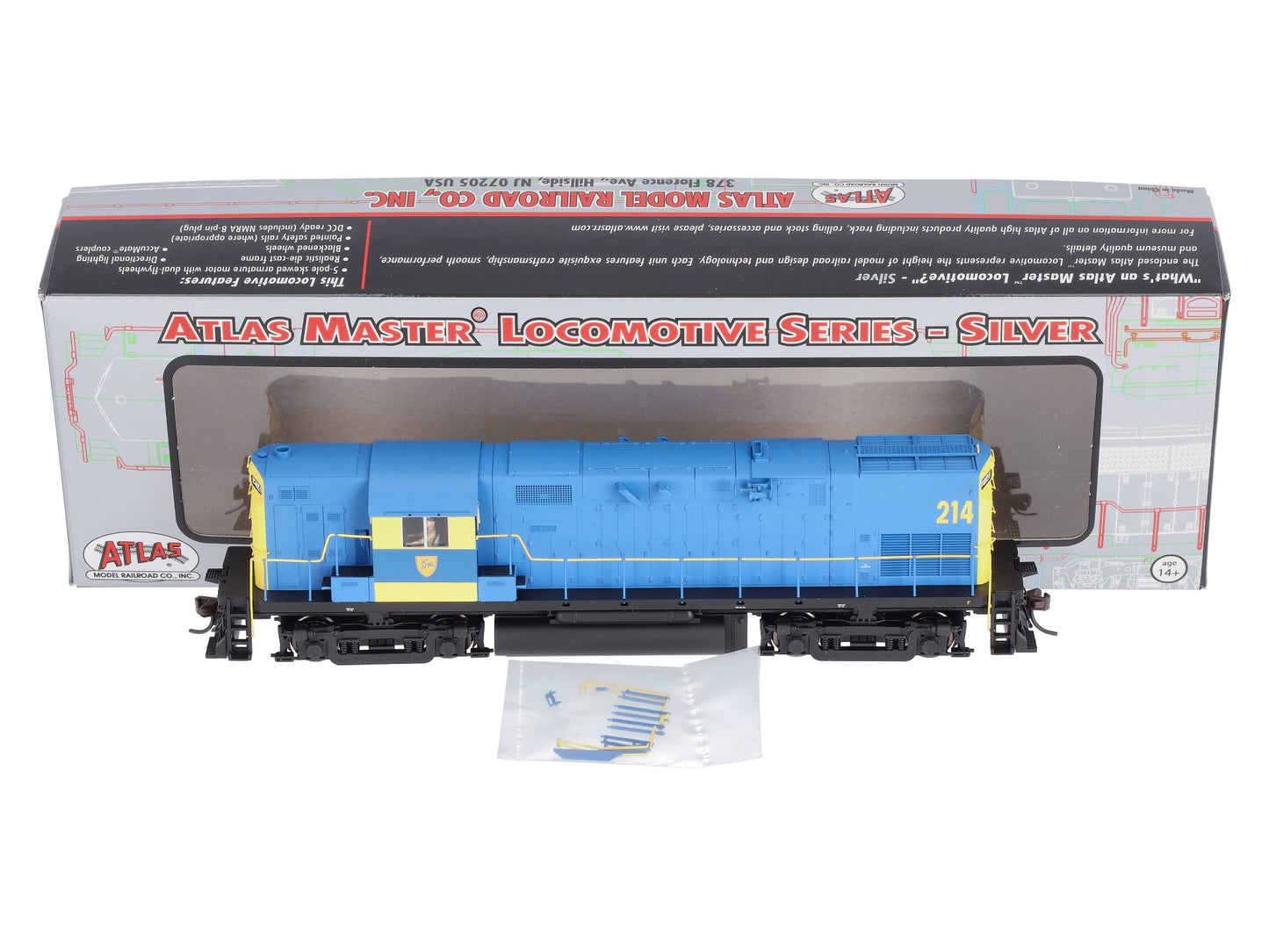 Atlas 10001116 HO Delaware & Hudson C420 Silver Locomotive #214