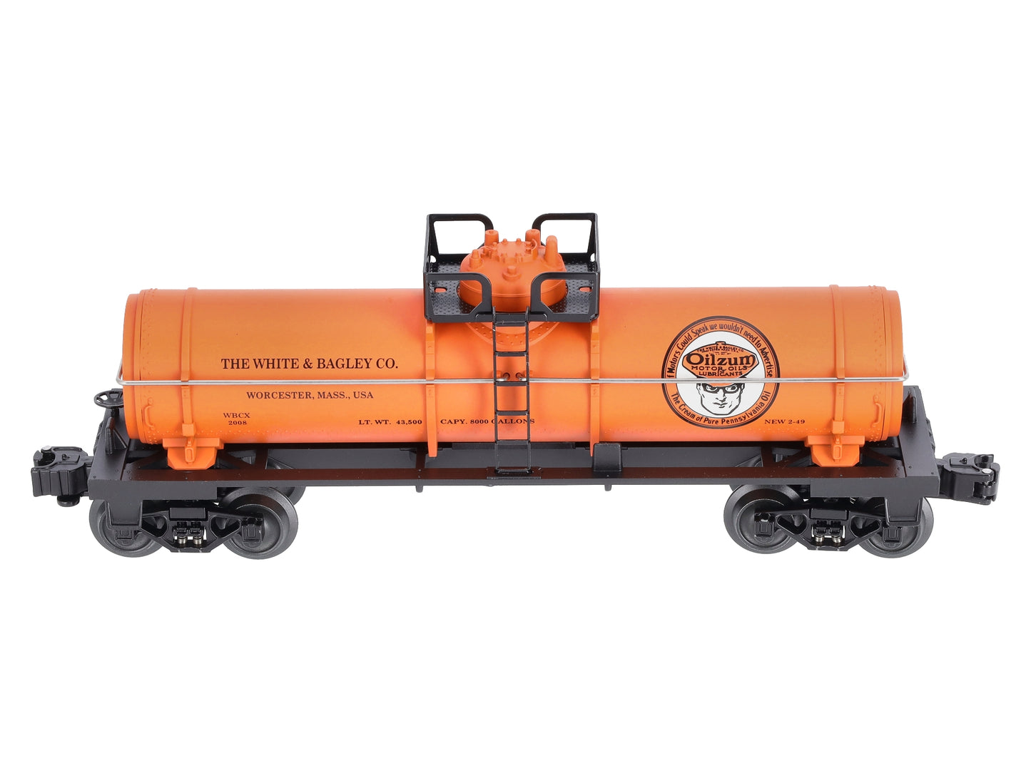 Lionel 6-52448 O Gauge NETCA 2008 Oilzum Tank Car #2008 LN/Box
