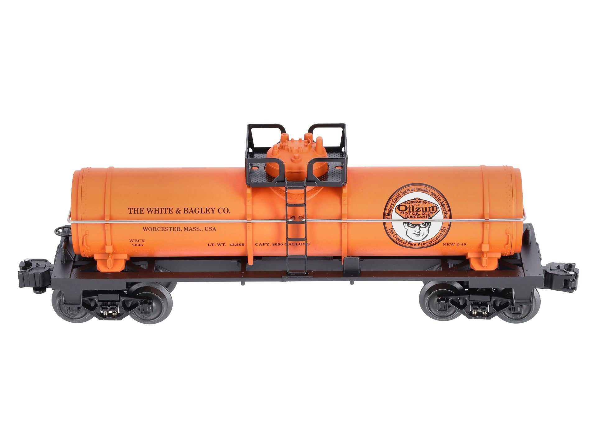 Lionel 6-52448 O Gauge NETCA 2008 Oilzum Tank Car #2008 LN/Box