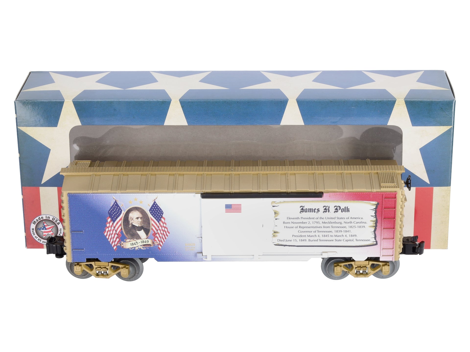Lionel 6-84929 O USA James K. Polk Presidents Boxcar
