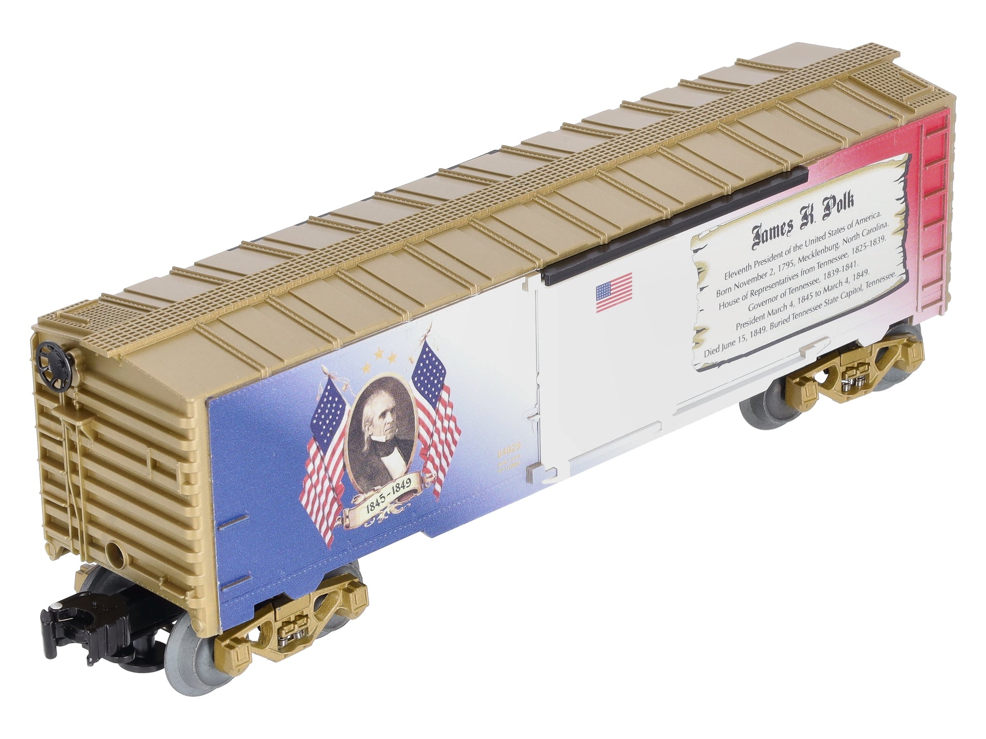 Lionel 6-84929 O USA James K. Polk Presidents Boxcar