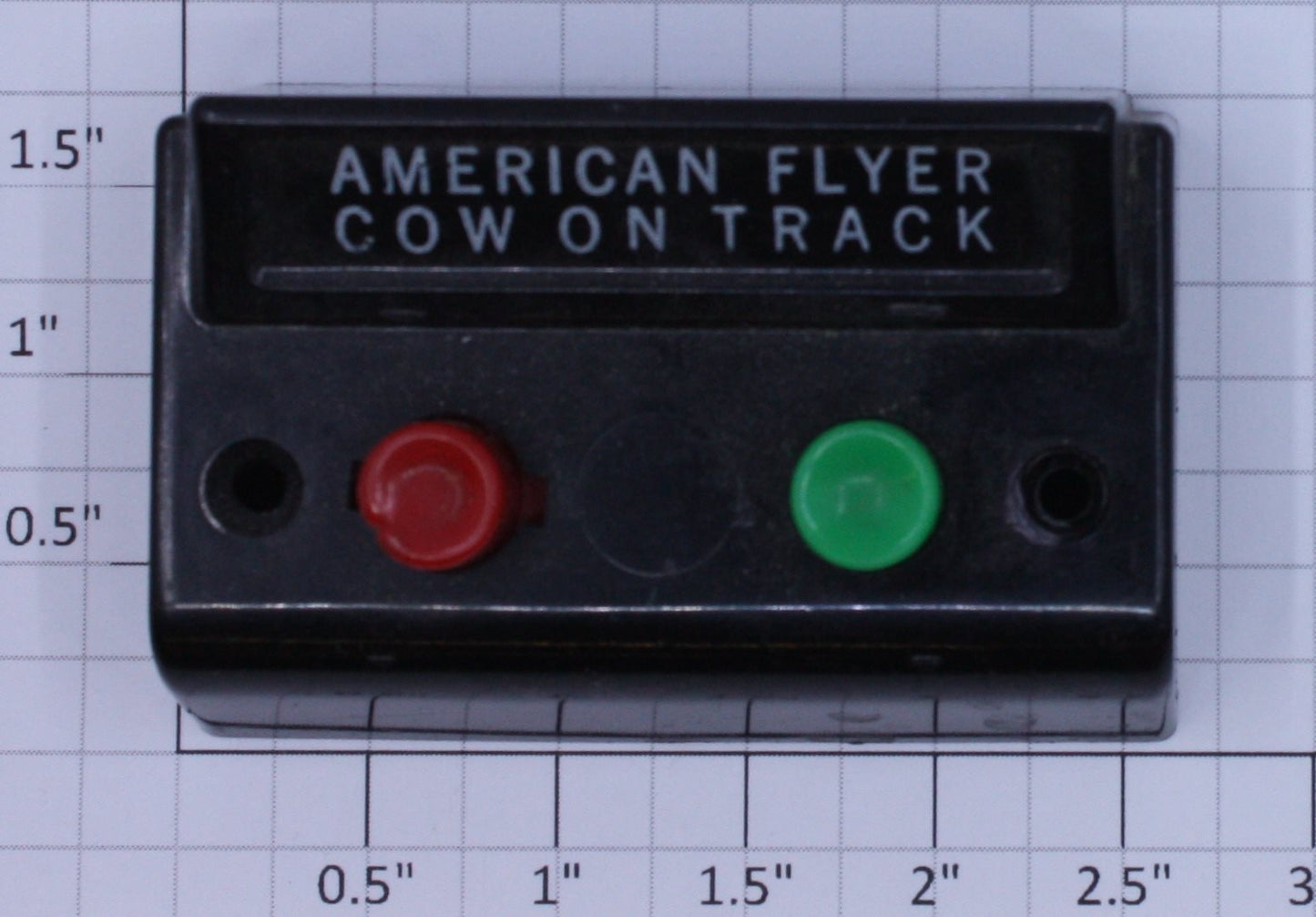 American Flyer 23791C S Scale Black "Cow On Track" Control Button without Wire
