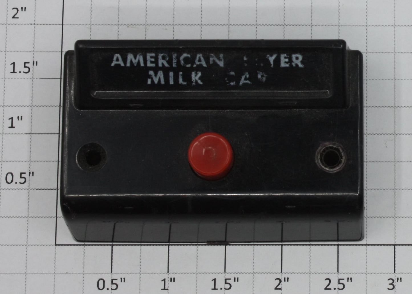 American Flyer XA14A964-M S Gauge Milk Car Control Button with Fahnestock Clips
