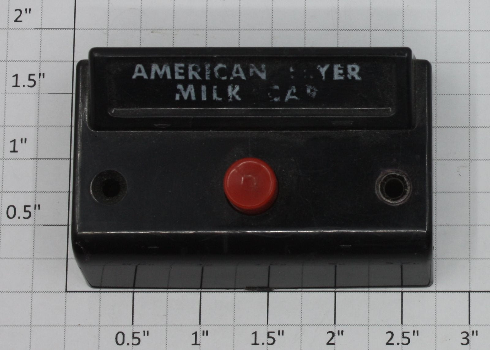American Flyer XA14A964-M S Gauge Milk Car Control Button with Fahnestock Clips