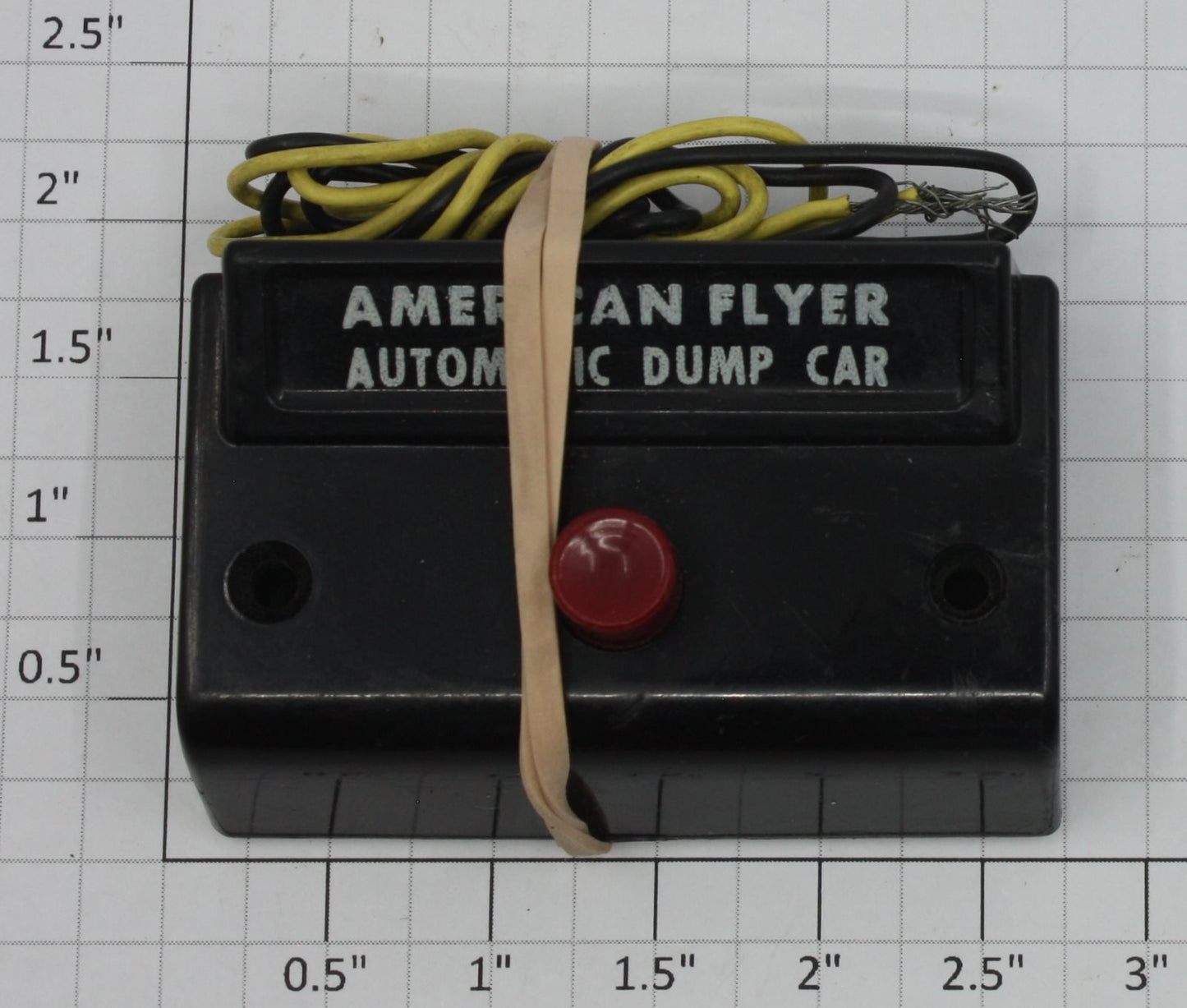 American Flyer XA14A964-K S Gauge Black Automatic Dump Car Control Button Wired