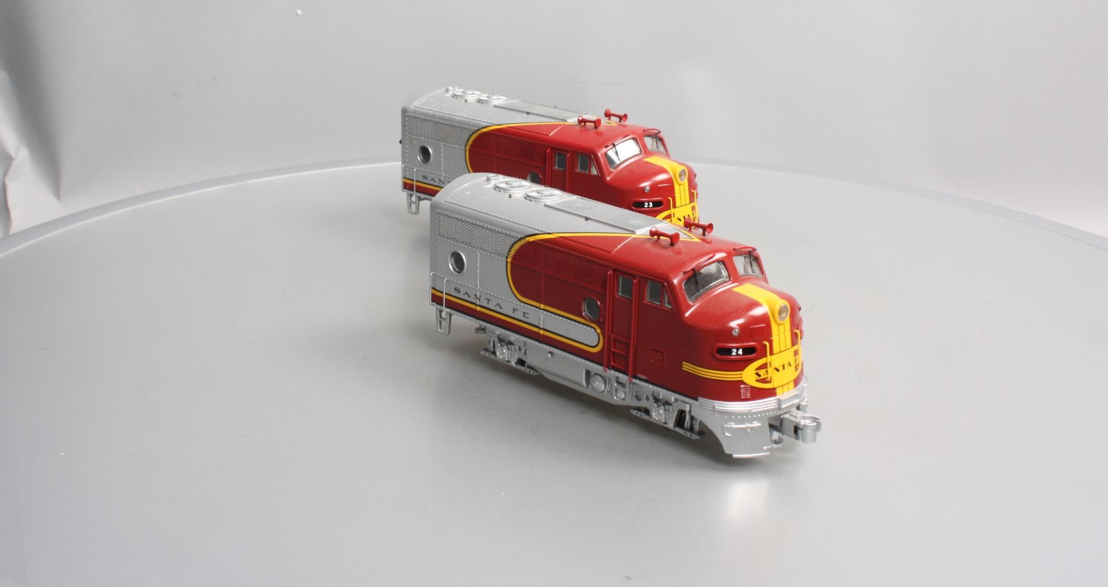 RMT 92614 O Gauge Santa Fe F3 AA BEEF Diesel Locomotive Set