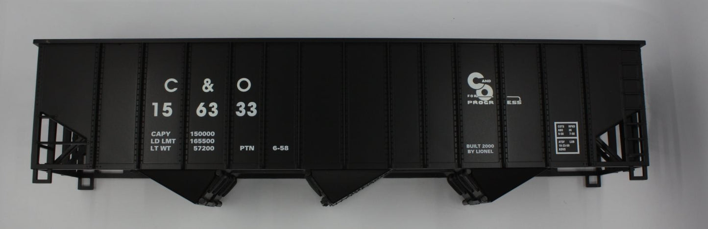 Lionel 17151-7 #156333 C&O 3-Bay Hopper Shell
