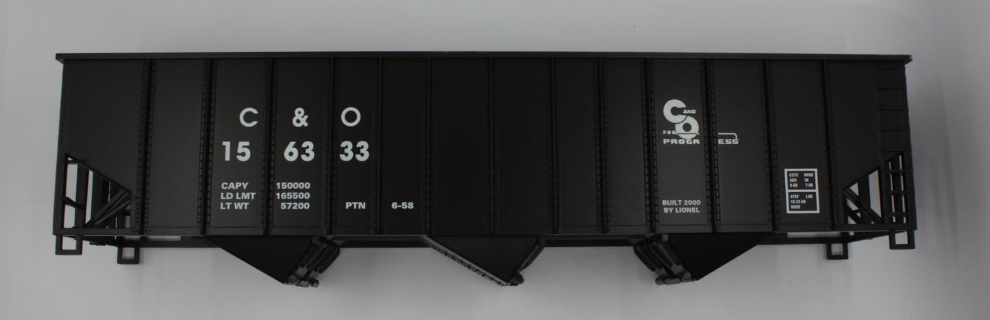 Lionel 17151-7 #156333 C&O 3-Bay Hopper Shell