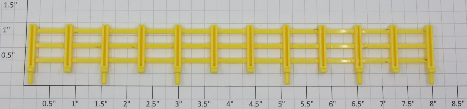 Lionel 1887-8 Long Yellow Fence Section