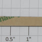 Lionel 39140-20 Santa Fe Observation Car "Vista Canyon" Adhesive Nameplate