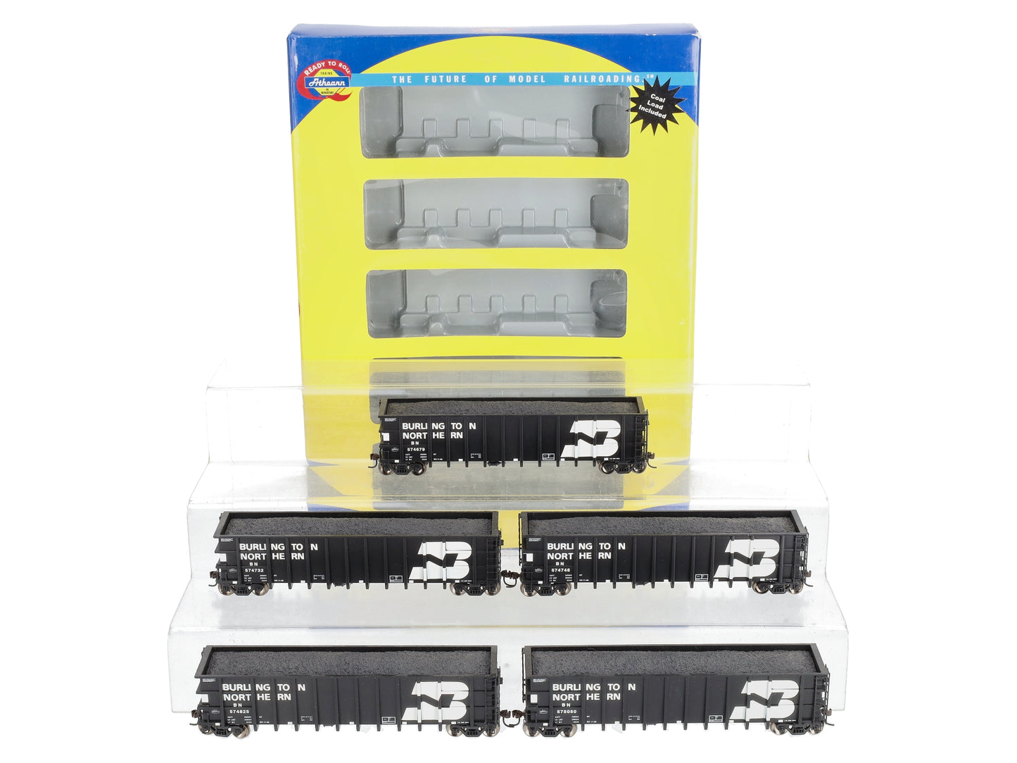 Athearn 95767 Burlington Northern Thrall Gondola Set #1 (Set of 5) LN/Box