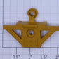 Lionel 16322-35 Yellow TTUX Male Articulated Coupler