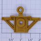 Lionel 16322-35 Yellow TTUX Male Articulated Coupler
