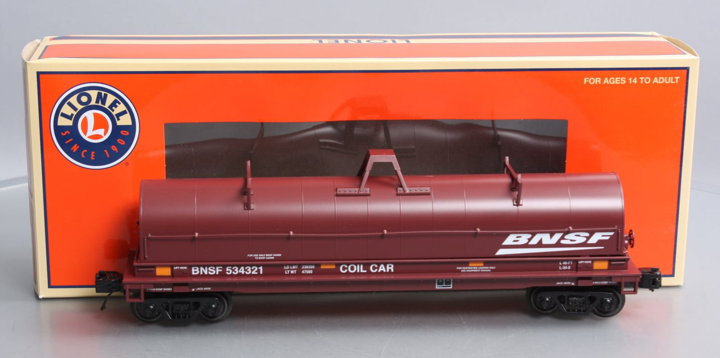 Lionel 2226461 O Burlington Northern Santa Fe Coil Car #534321 LN/Box