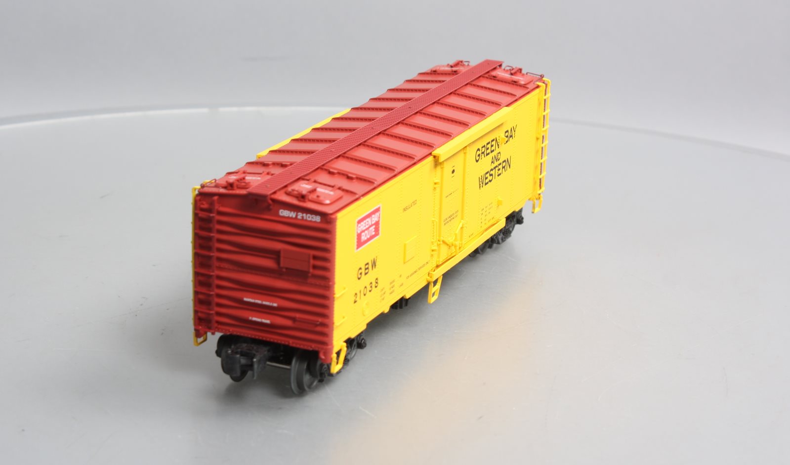 Lionel 2026082 O Gauge Green Bay & Western 40'' Plug Door Reefer #21038