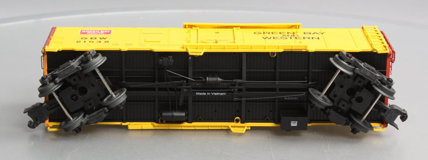 Lionel 2026082 O Gauge Green Bay & Western 40'' Plug Door Reefer #21038