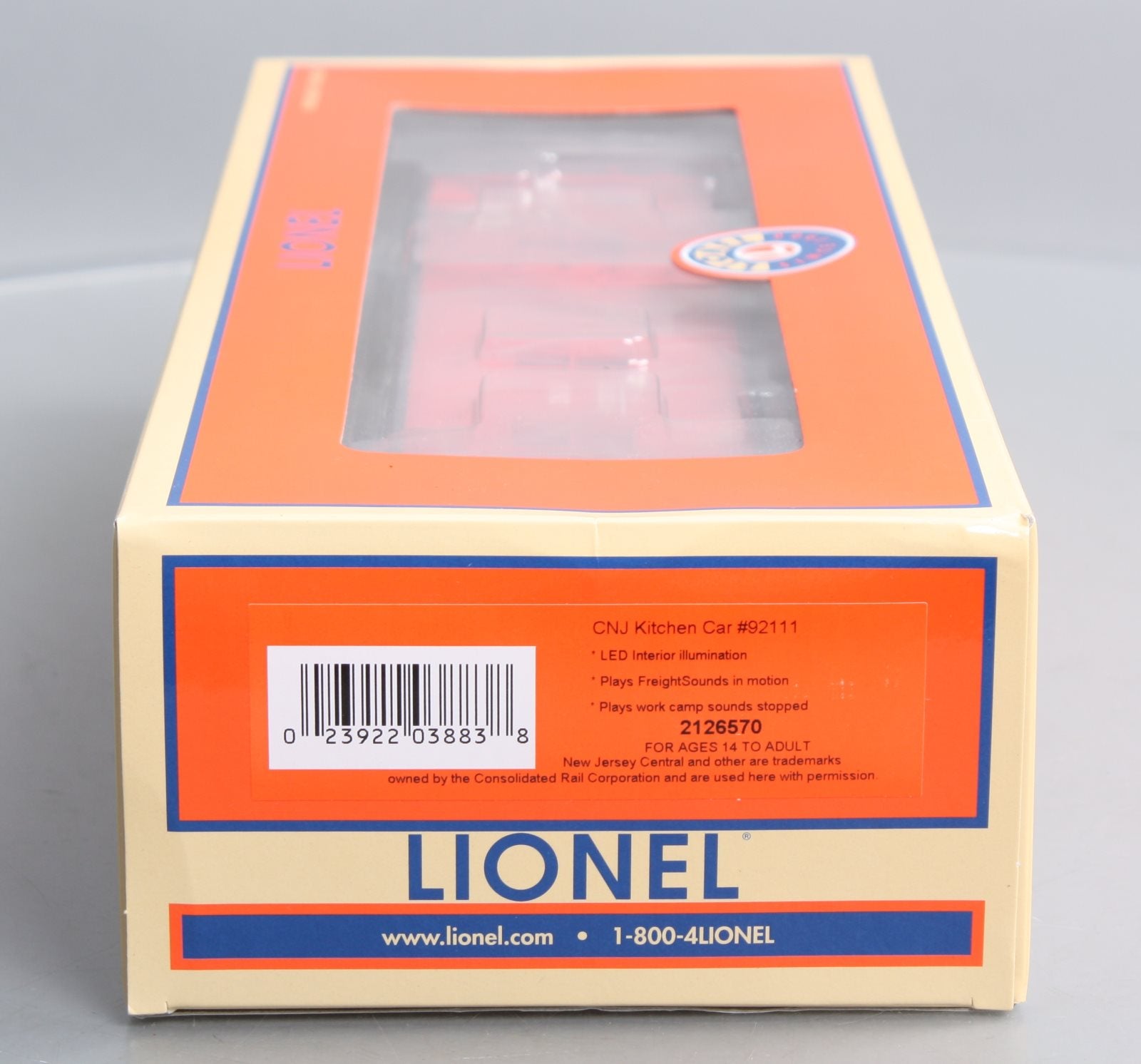 Lionel 2126570 O Gauge Central New Jersey Kitchen Car #92111