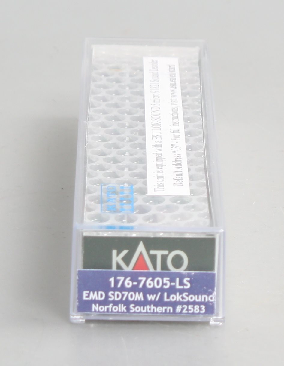 Kato 176-7605-LS N Norfolk Southern EMD SD70M Diesel #2583 w/ DCC & Sound