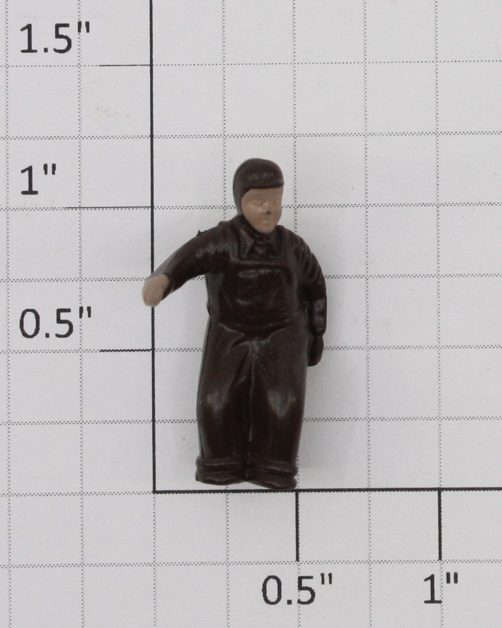 Lionel 18406-54 T-Base Brown Plastic Figure with Painted Face & Hands