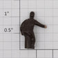 Lionel 18406-54 T-Base Brown Plastic Figure with Painted Face & Hands