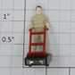 Lionel 12929-12 Figure with Handtruck on Base for Rail Truck Loading Dock